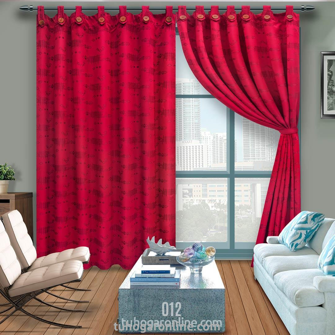 CORTINA EN YACAR-BOTÓN VINOTINTO