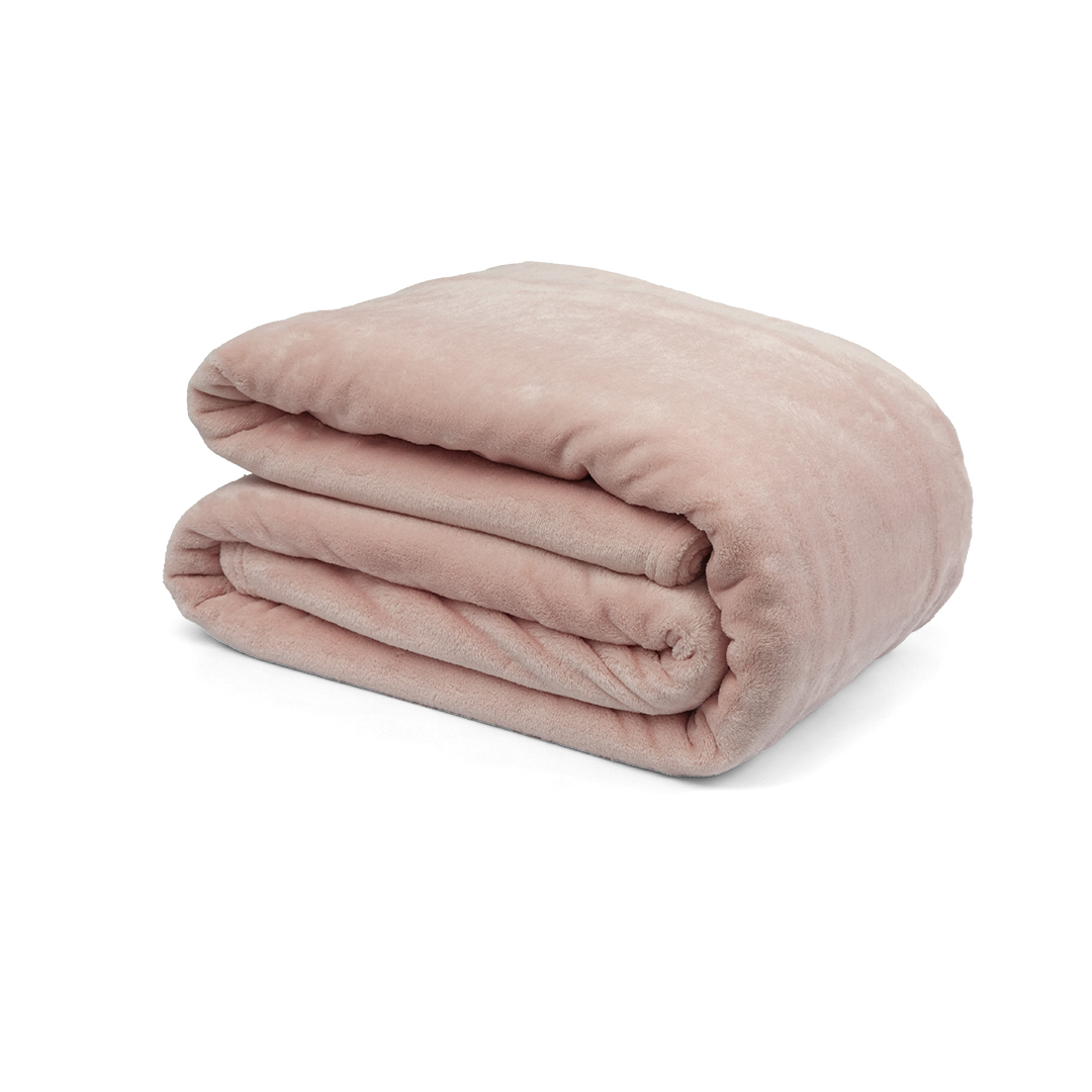 Cobija Piel De Durazno Rosada