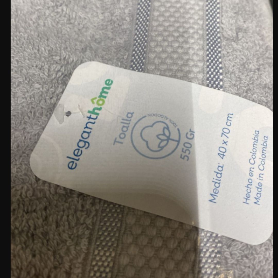 Toalla 40 x 70 Gris
