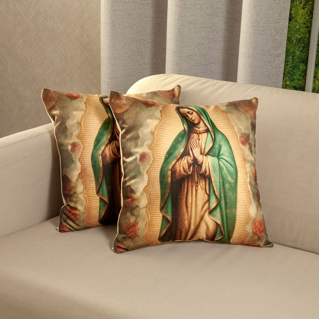 Cojines Jardín del Edén Virgen De Guadalupe