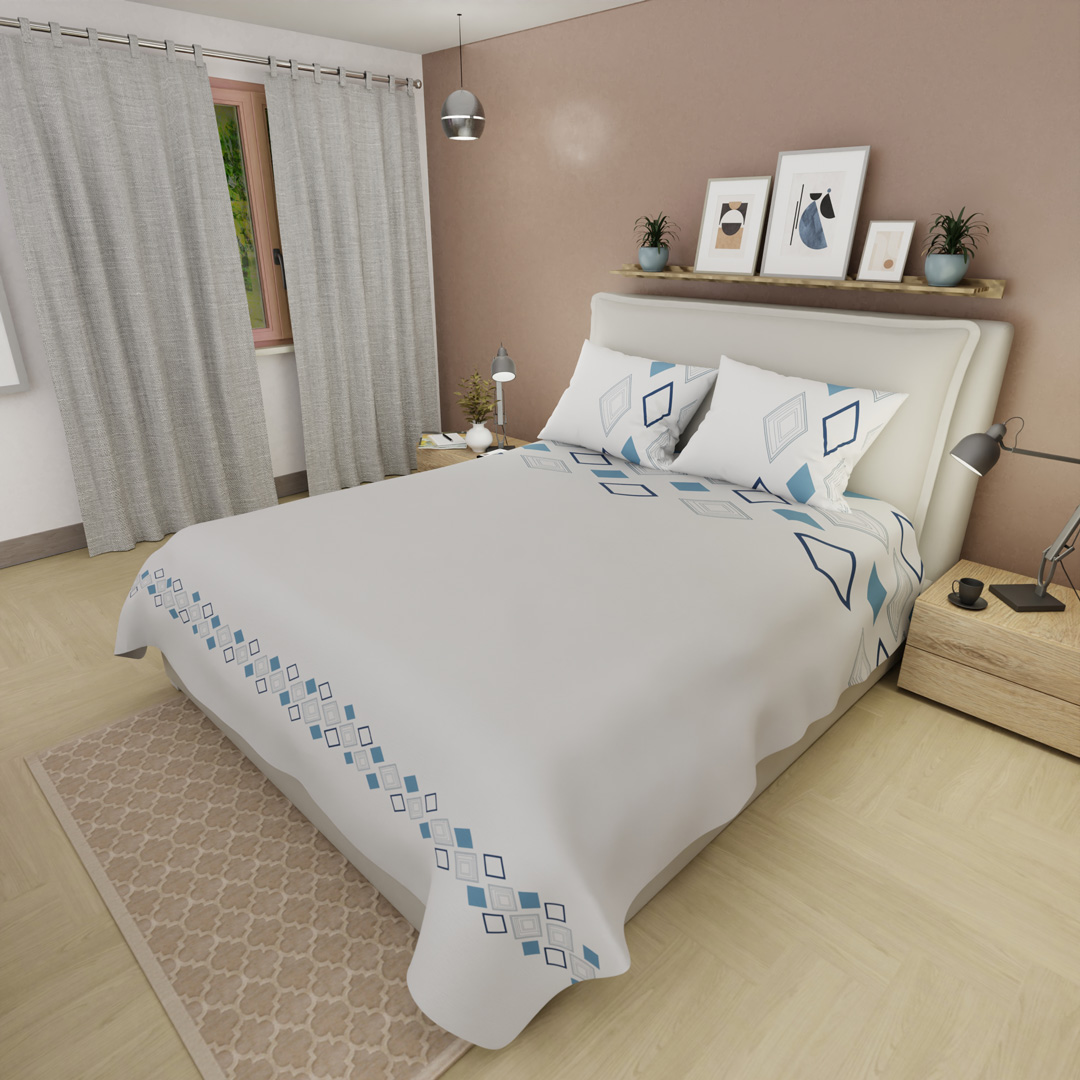 Juego de Sábanas de 250 Hilos Ecos de Diamante