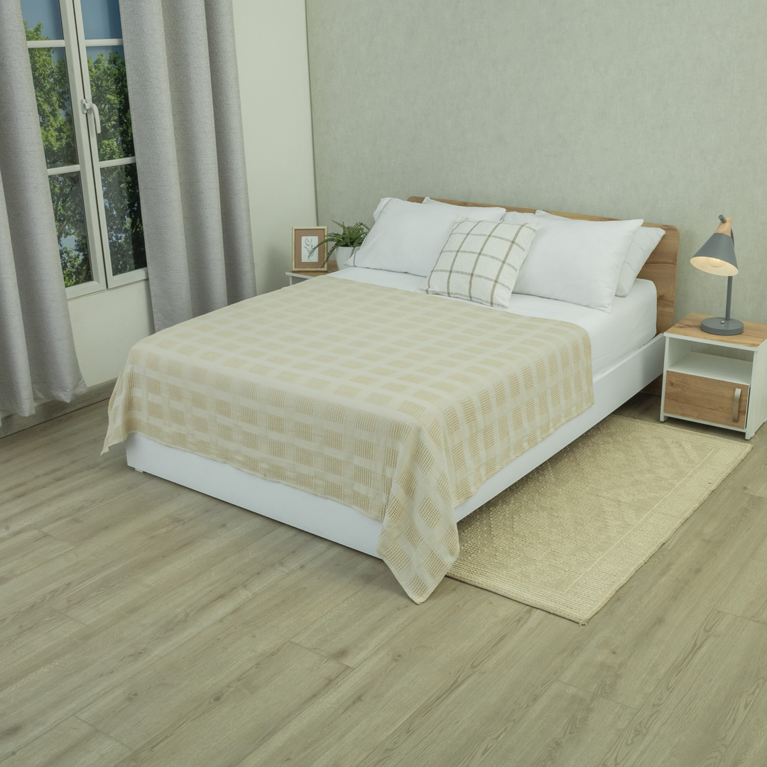 Sobrecama Elegant Café Claro