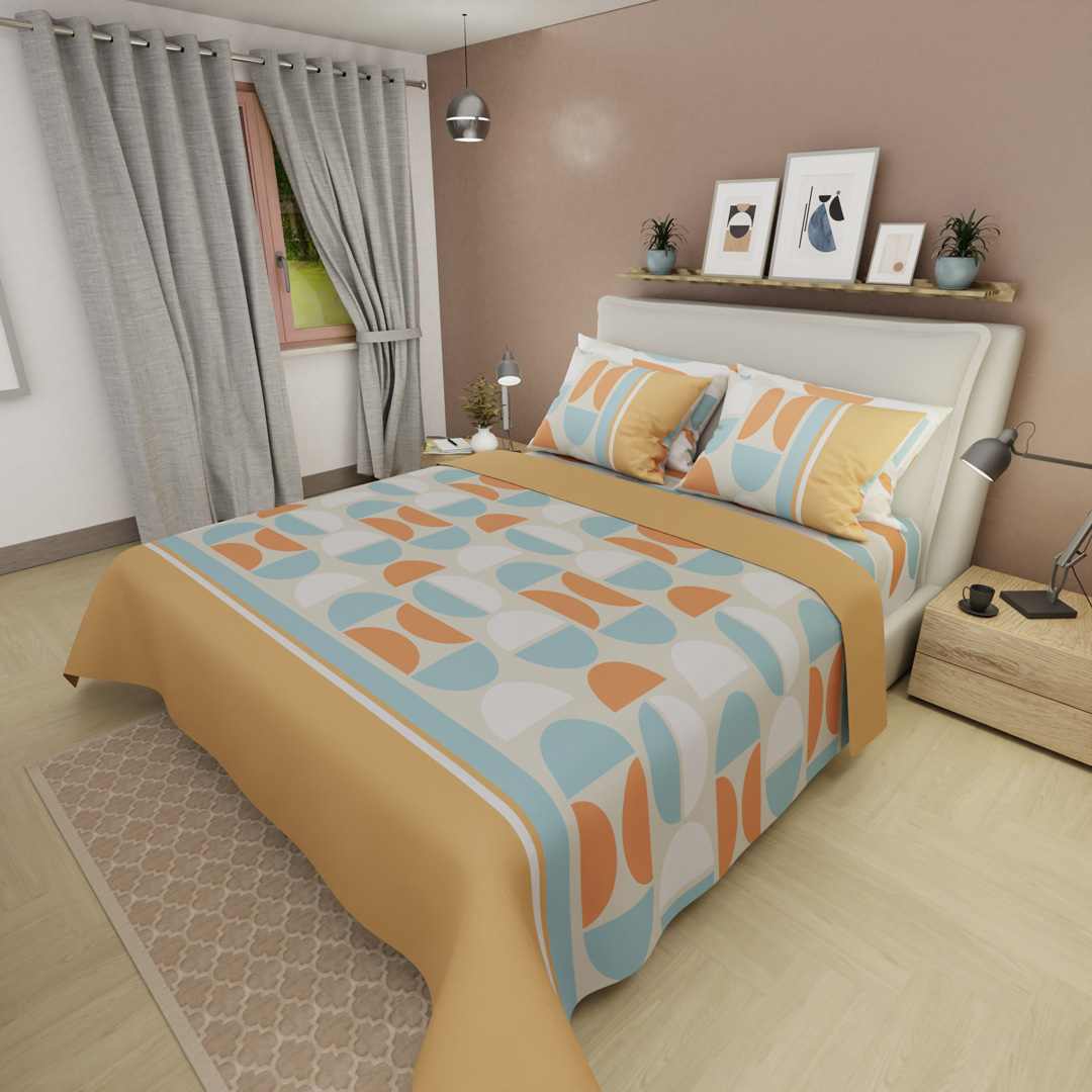 Juego De Sabanas Style 4 Fundas Curvas del Tiempo