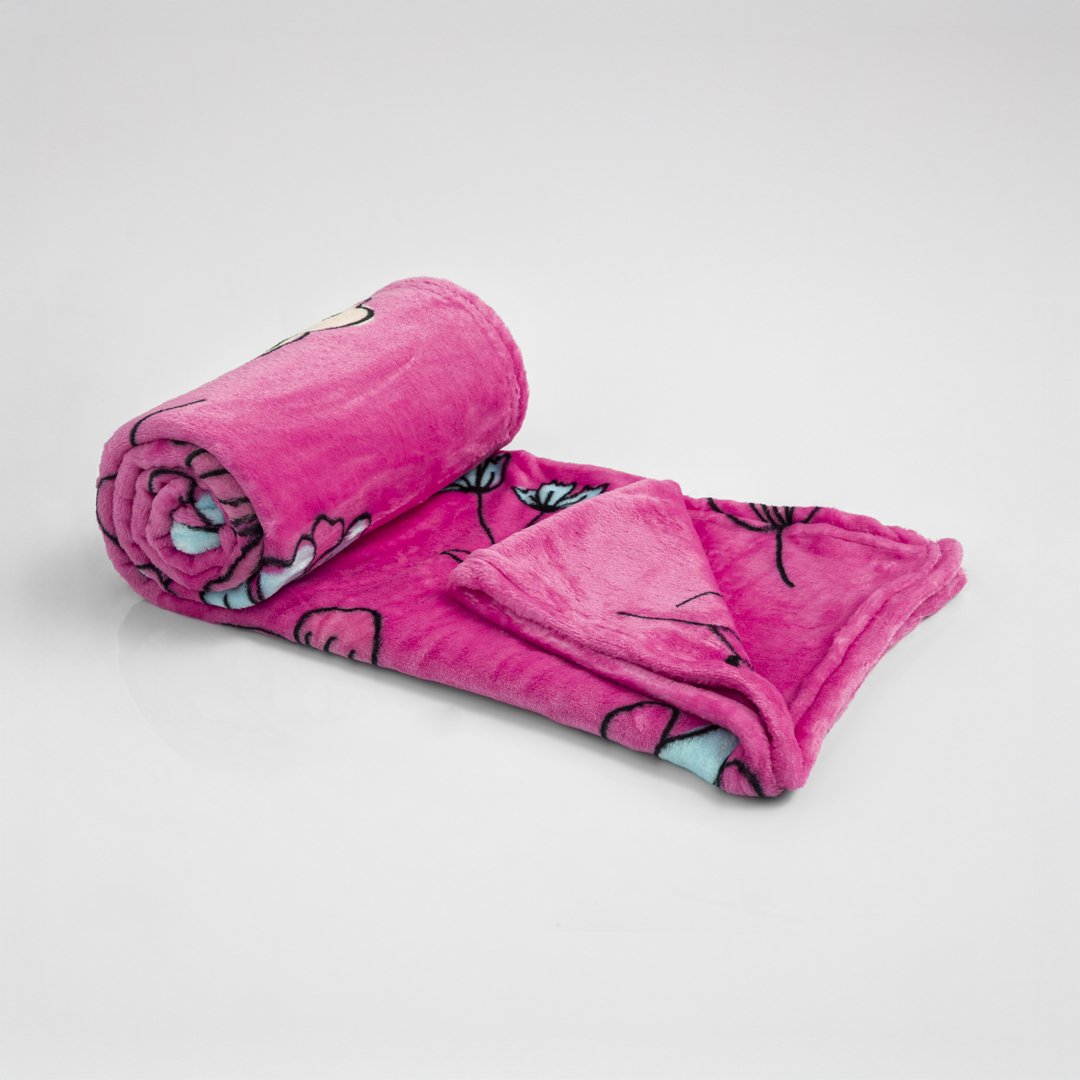 Cobija Viajera Brisa Floral Fucsia