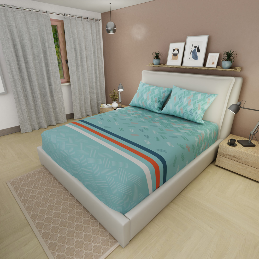 Sábana Ajustable Olas Urbanas