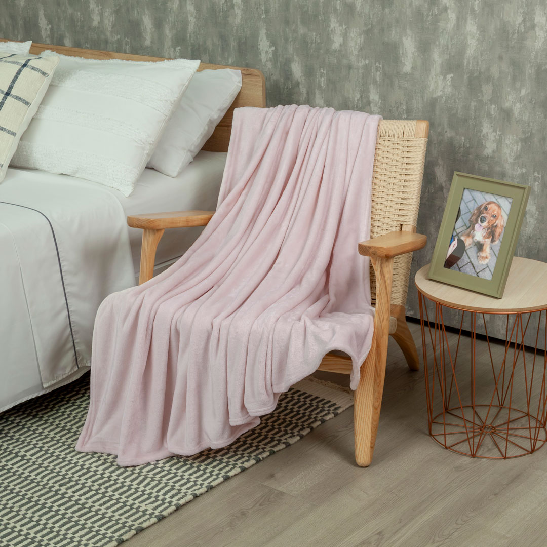 Cobija Piel De Durazno Rosa