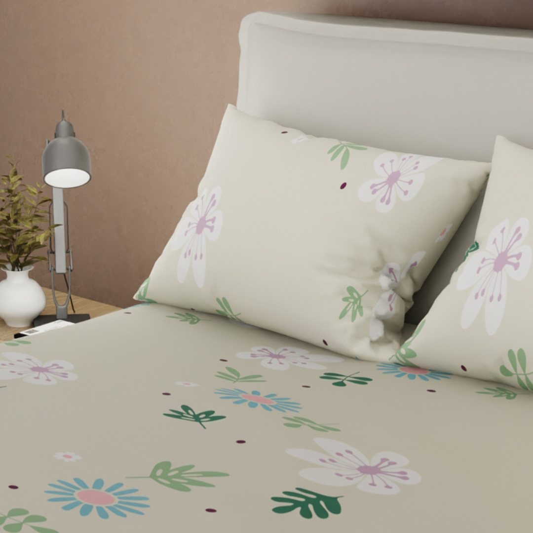 Juego De Sábanas 180 Hilos Jardín Sereno