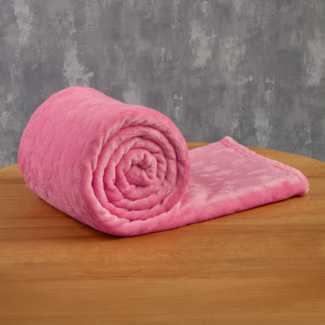 Cobija Comfortsoft Rosa Intenso Estrellas Suave