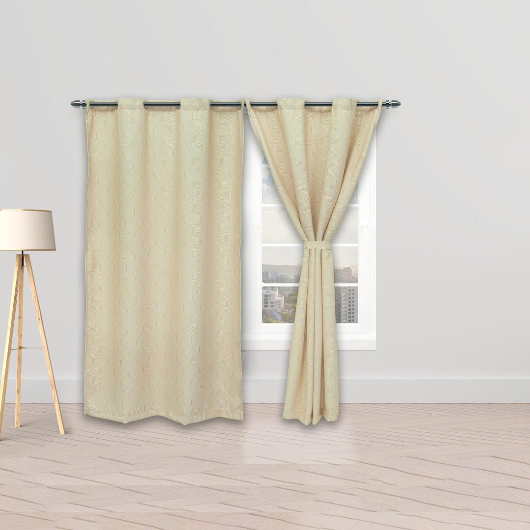 CORTINA BLACKOUT CUBISTA ARGOLLA CAMEL