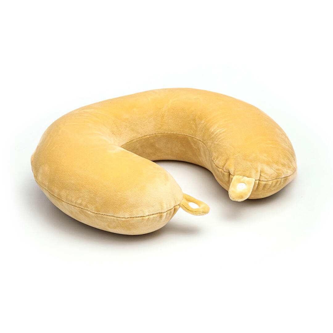 COJÍN VIAJERO MOSTAZA