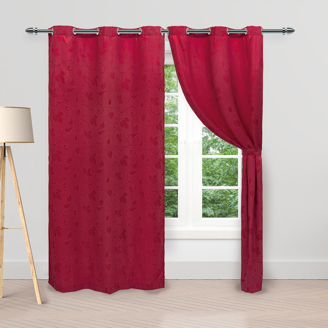 CORTINA PERGAMINO ARGOLLA ROJA